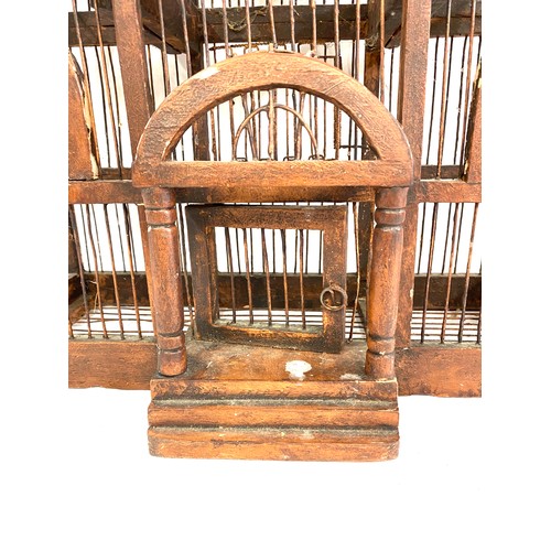 159 - Vintage bird cage, approximate measurements: Height 26 inches, Width 19 inches, Depth 10 inches