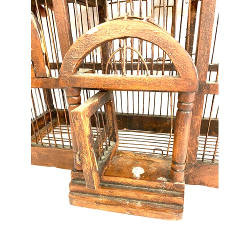 159 - Vintage bird cage, approximate measurements: Height 26 inches, Width 19 inches, Depth 10 inches