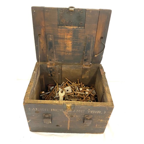 75 - Antique storage box