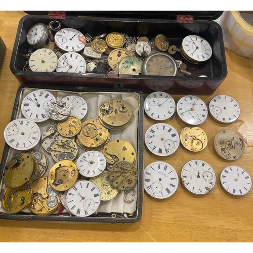 564 - Large selection of watch movements, for spares or repairs all untested