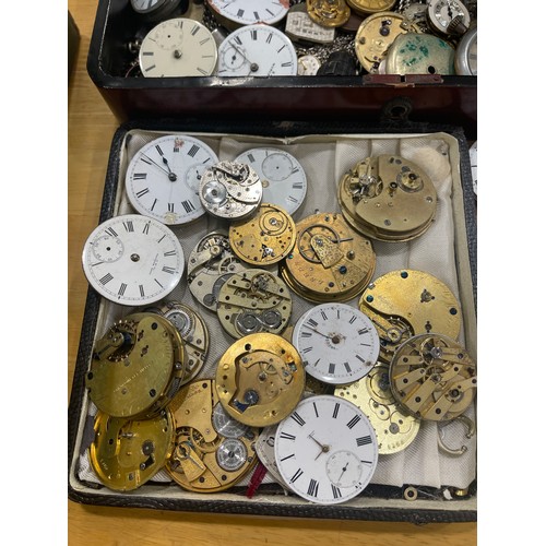 564 - Large selection of watch movements, for spares or repairs all untested