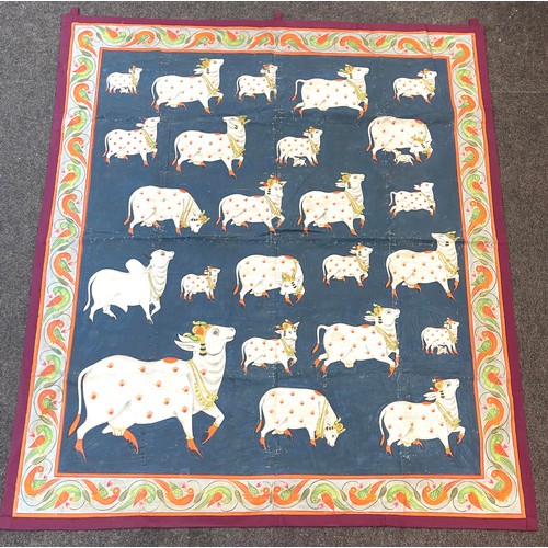 125 - Large Persian style Rug, measures approximately 220cm by 140cm modern 100% wool Persian style