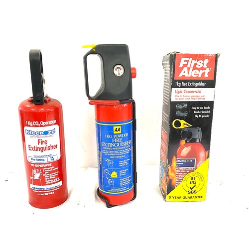 108 - Selection of 3 assorted fire extinguishers