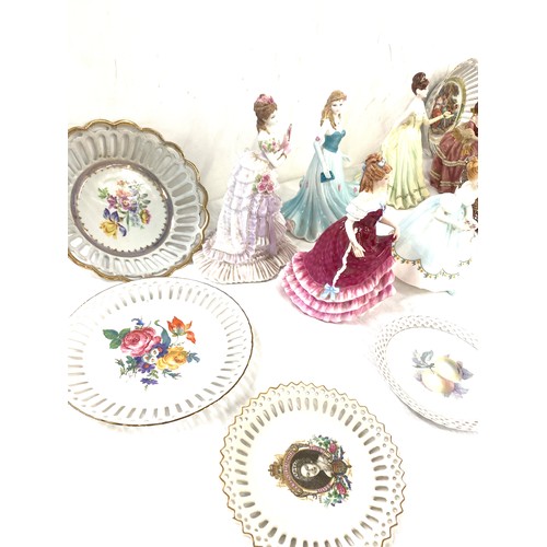 73 - Selection of assorted lady figures includes Royal Doulton, Coalport names to include with love, with... 