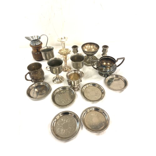 124 - Large selection of silver plated items