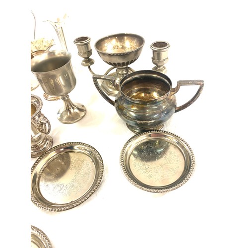 124 - Large selection of silver plated items