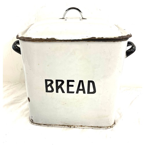 5 - Vintage enamel bread bin