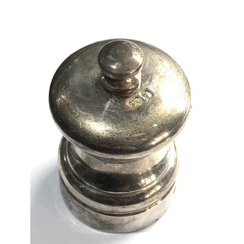 3 - Silver pepper grinder / mill london silver hallmarks