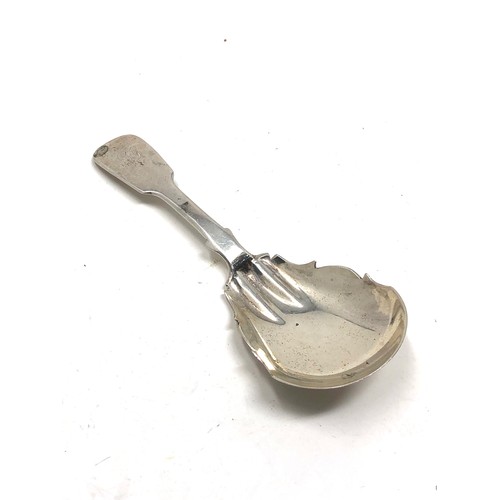 52 - Antique scottish georgian silver tea caddy spoon
