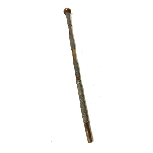 133 - Zulu wire bound Knobkerrie of small proportions, approximate length 23 inches