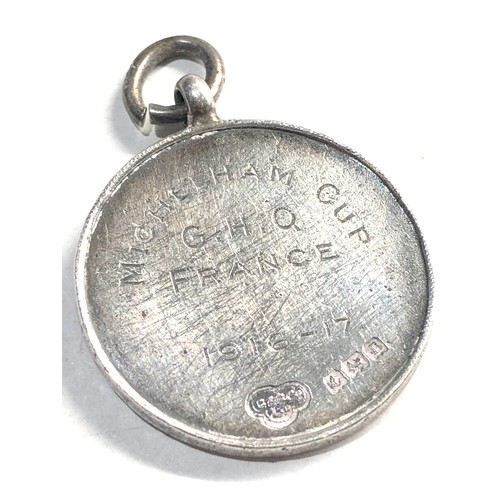 60 - 3 antique silver fobs includes gold and silver 1920 boxing fob ww1 football fob & 1 other