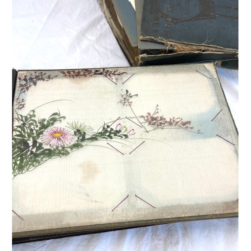 84 - The Burlington art miniature photo album, vintage Chinese silk album