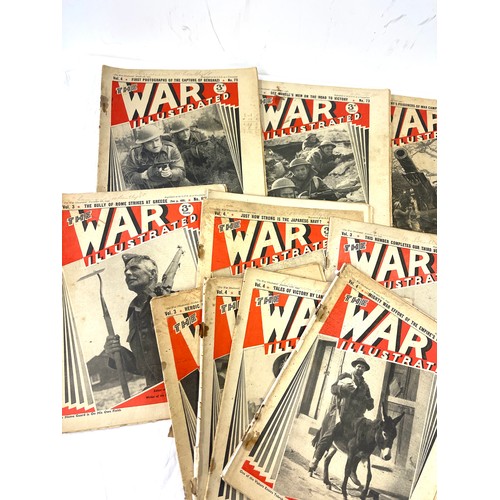 95 - Selection of vintage magazines, The war illustrated