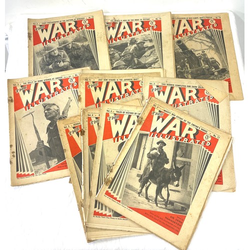 95 - Selection of vintage magazines, The war illustrated