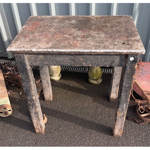 101B - Industrial table, approximate measurements: