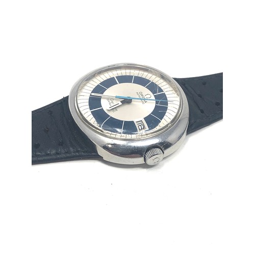 396 - Fine vintage omega geneve dynamic gents wristwatch comes with new omega replacement strap in working... 