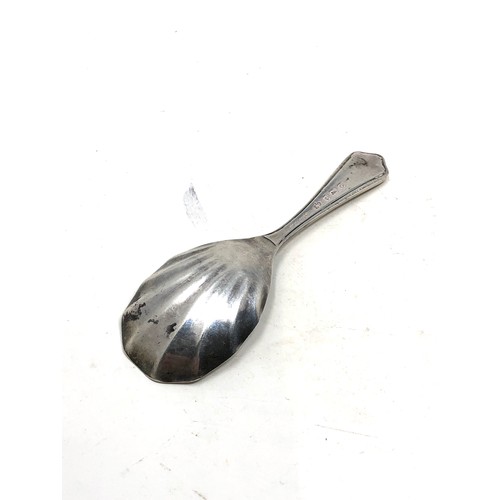 33 - Silver tea caddy spoon