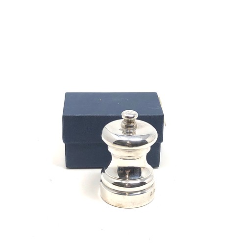 36 - Boxed sterling silver pepper mill