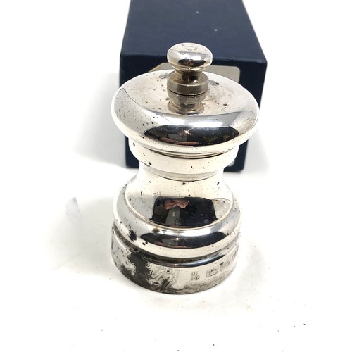 37 - Boxed sterling silver pepper mill