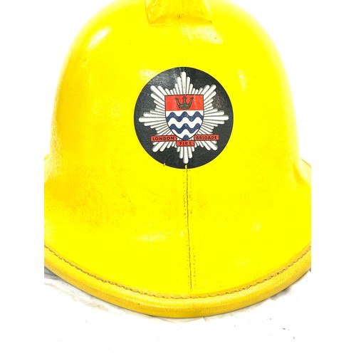 53 - Retro 1986 London Fire Brigade firemans hat