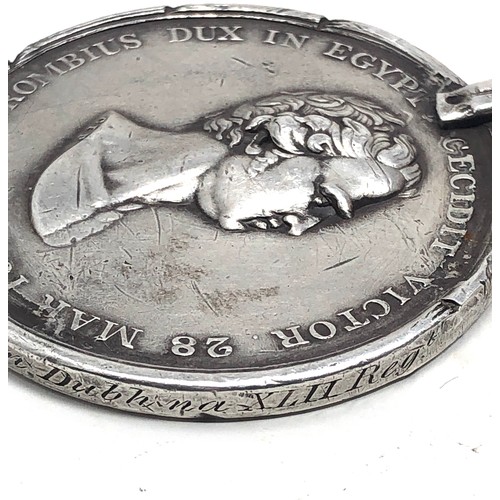 421 - Rare The Highland Society Medal for Egypt 1801 was awarded by the Highland Society of London to all ... 