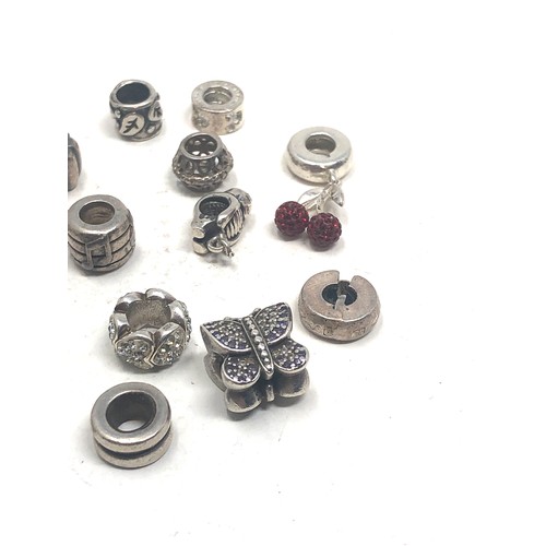 377 - 20 mixed 925 silver charms