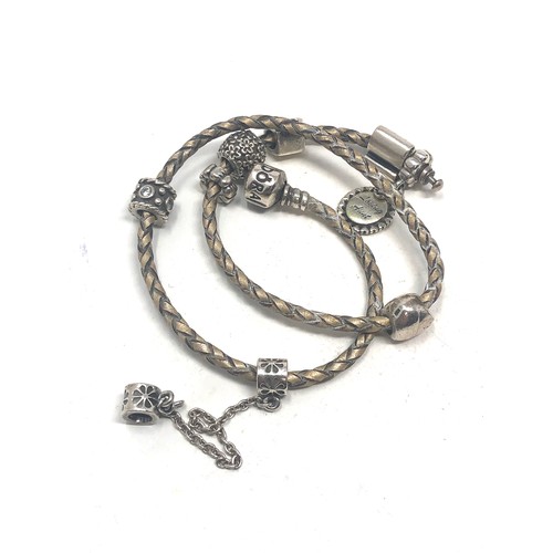 394 - Pandora charms & bracelet