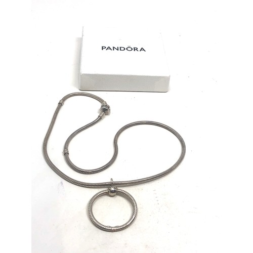 374 - Pandora silver pendant necklace