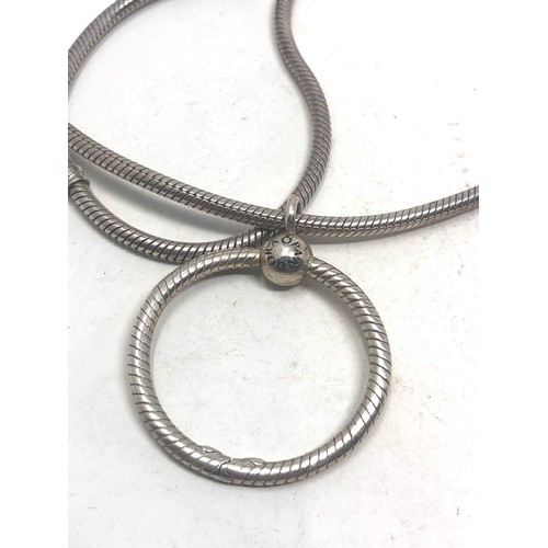 374 - Pandora silver pendant necklace