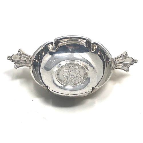 80 - Silver 1937 coronation bowl weight 100g