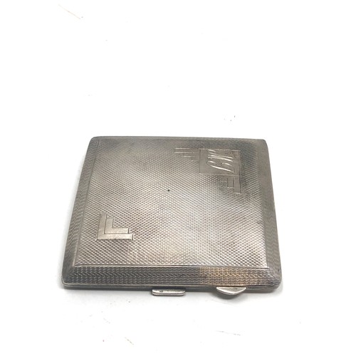 71 - Silver cigarette case weight 80g