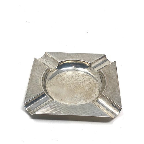 66 - Vintage silver cigarette ashtray London silver hallmarks by mappin & webb weight 97g