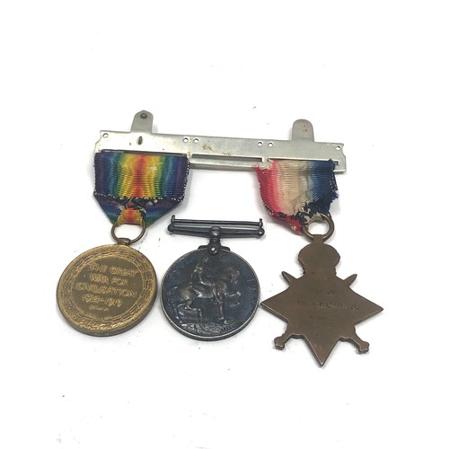 424 - ww1 trio medals to 10652 pte a.c.edmonds grenadier guards