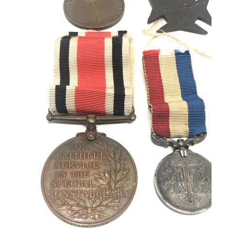 431 - 6 medals includes gv police medal to eric beevers etc