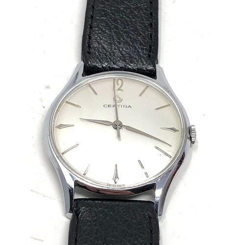 405 - Vintage certina gents wristwatch working order but no warranty given