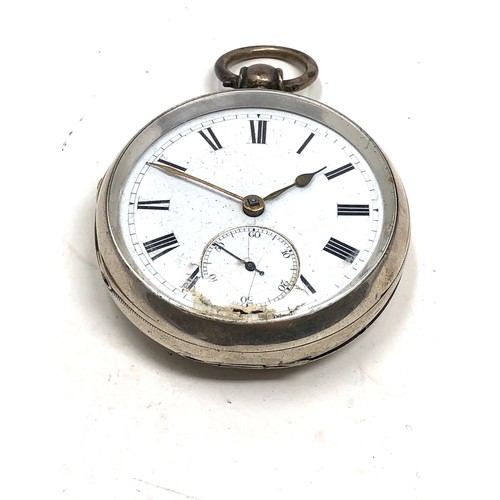 399 - Antique silver pocket watch spares or repair