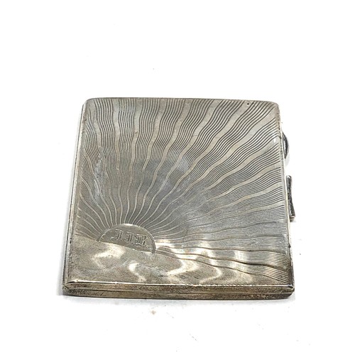 69 - silver cigarette case weight 98g