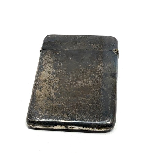 63 - Antique silver card case birmingham silver hallmarks