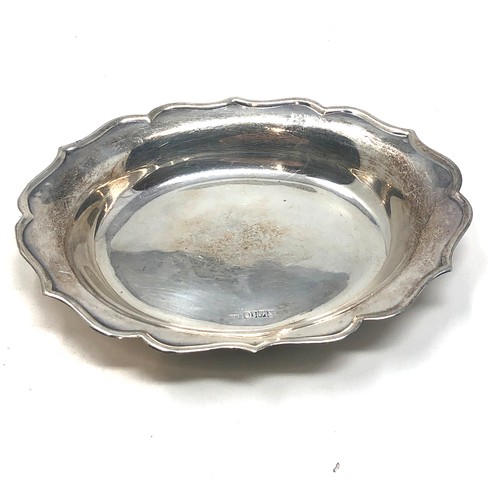 72 - Vintage irish silver dish weight 65g