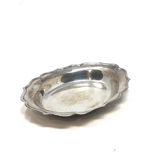 72 - Vintage irish silver dish weight 65g