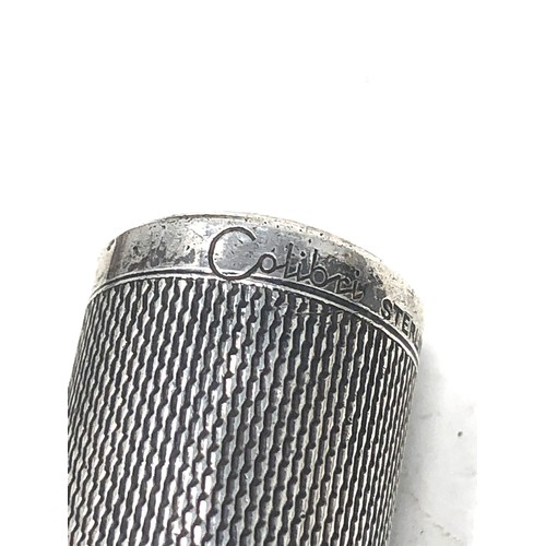 413 - Vintage silver colibri  cigarette lighter age related wear