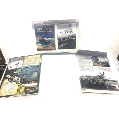 66 - Vintage spitfire book with discs and the unknown war book