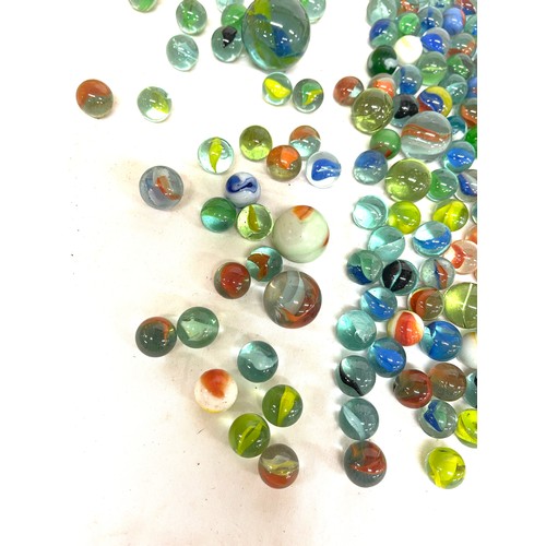 61 - Selection of vintage marbles