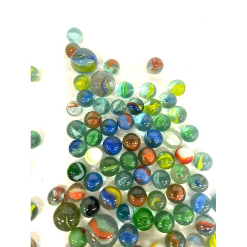 61 - Selection of vintage marbles