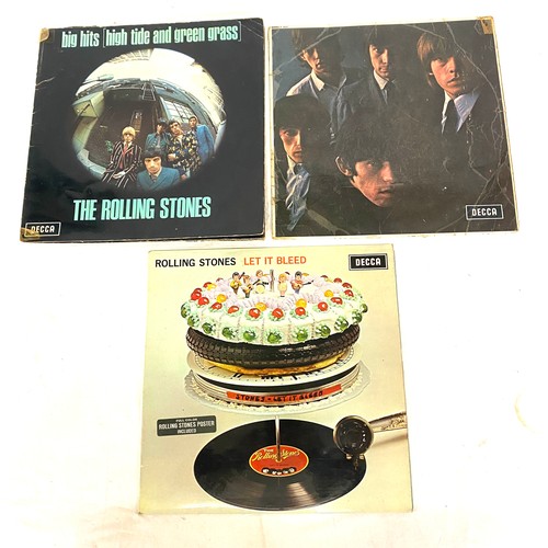 68 - Selection of Rolling Stones vinyls, LP's to include No2, High tide and green grass, Let it bleed, sm... 