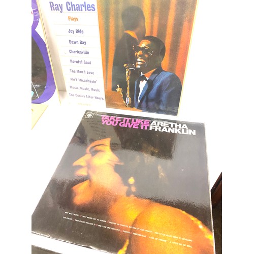 90 - Selection of vinyl / Lp's Motown to include artists:  Ray Charles,  The Supremes, Aretha Franklin, O... 