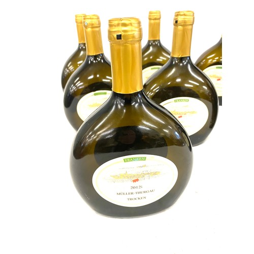35 - Selection of 7 bottles of Franken 2012 Muller Thurgau Trocken white wine, sealed bottles