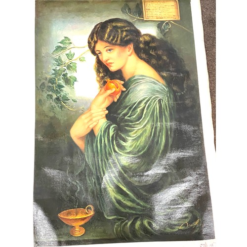 79 - Large painting on canvas measures approx 38