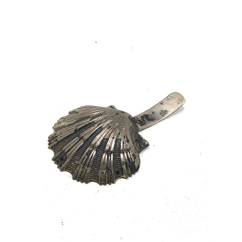 20 - Antique French silver tea caddy spoon