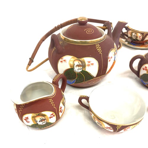 92 - Japanese hand painted Noritake tea service - geisha girl includes 10 place setting 10 cups 10 saucer... 